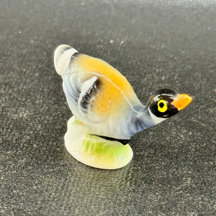 Vintage Miniature Bone China Duck Figurine