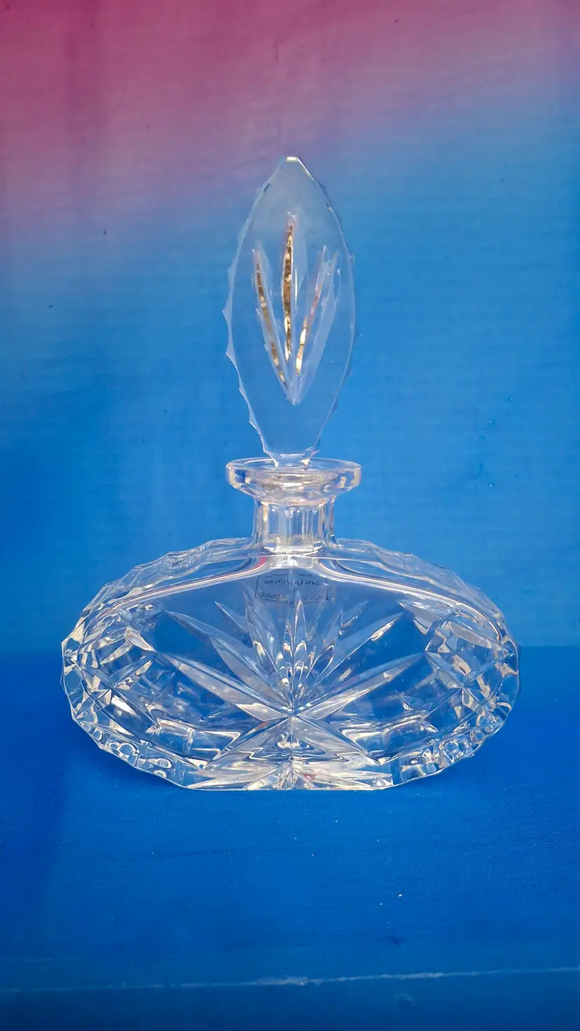 Vintage Nobel Excellence Czech Lead Crystal Perfume Bottle
