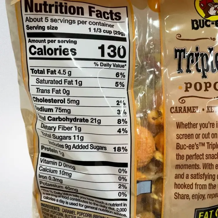 Buc-ee's Triple Mix Popcorn 5 OZ. Caramel Kettle Cheddar