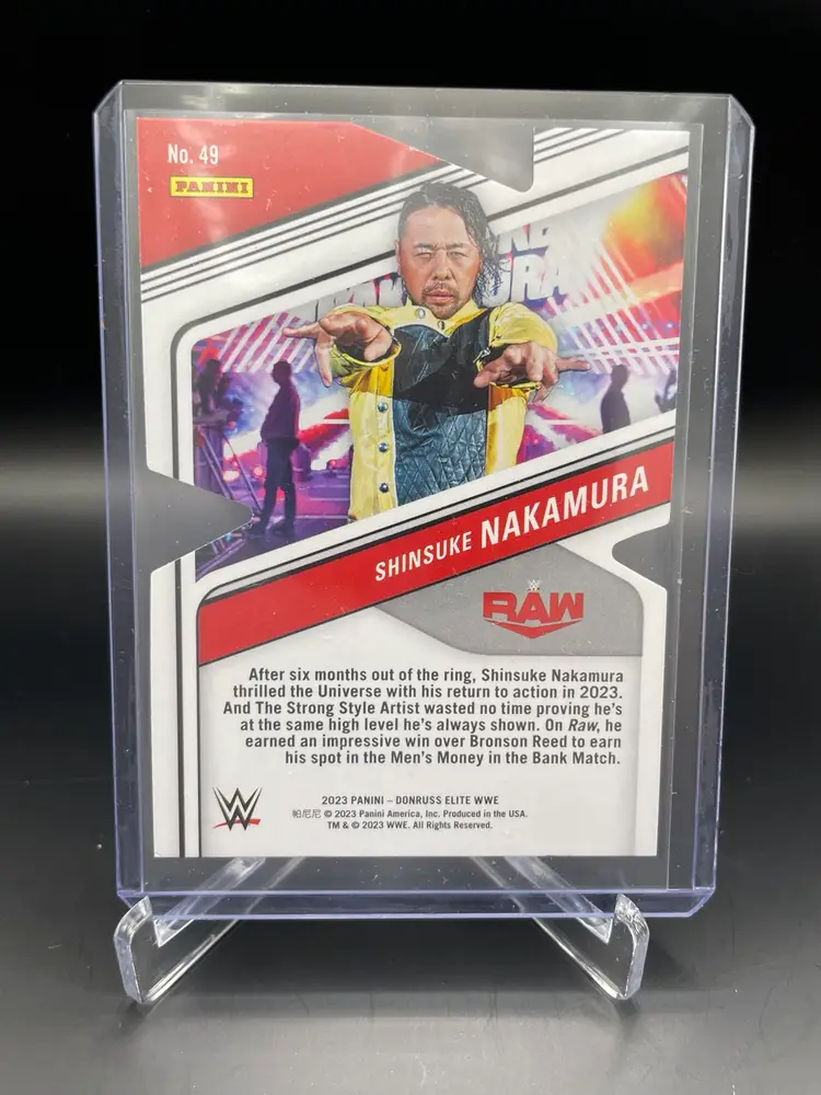 Shinsuke Nakamura 2023 Donruss WWE Elite Die Cut /24