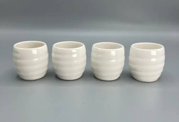 LAST CHANCE: Traditional Japanese Style 5 piece Sake Set - Classic White Ceramic
