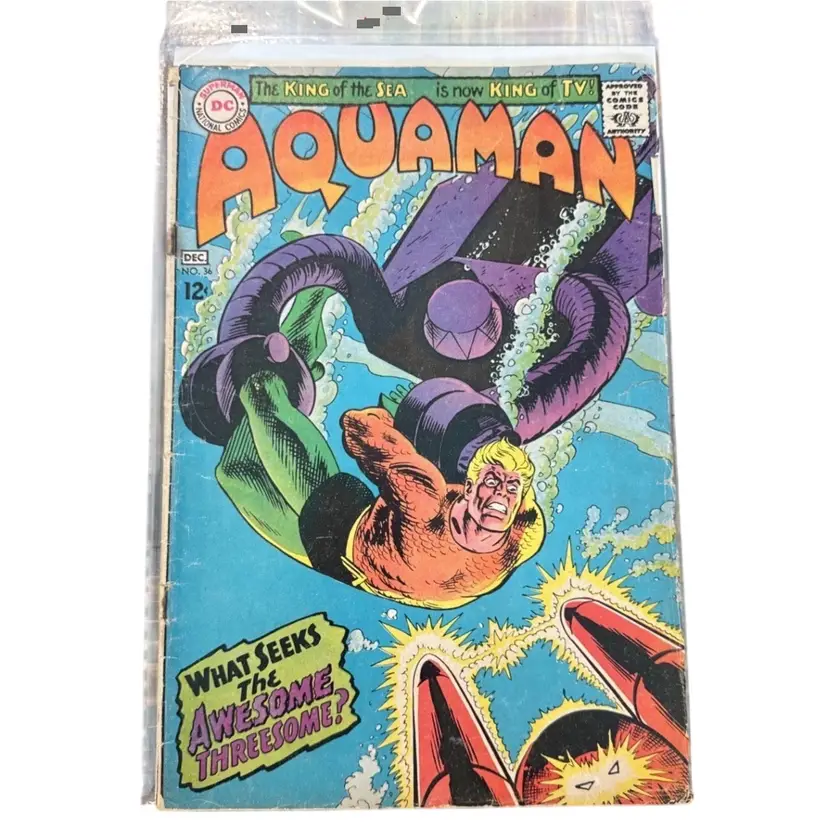 Aquaman #36 (1967): Nick Cardy Cover Art! Silver Age DC Comics!