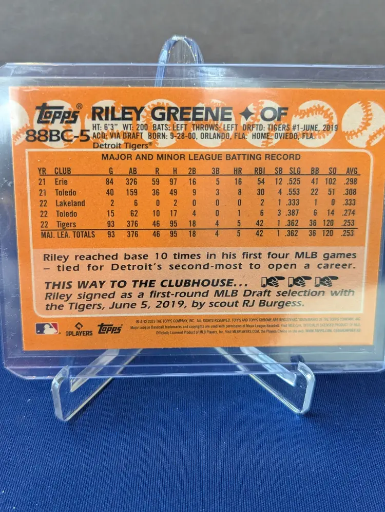 Riley Greene 2023 Topps Chrome Lot