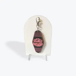 "Socially Awkward" Hotel Keychain