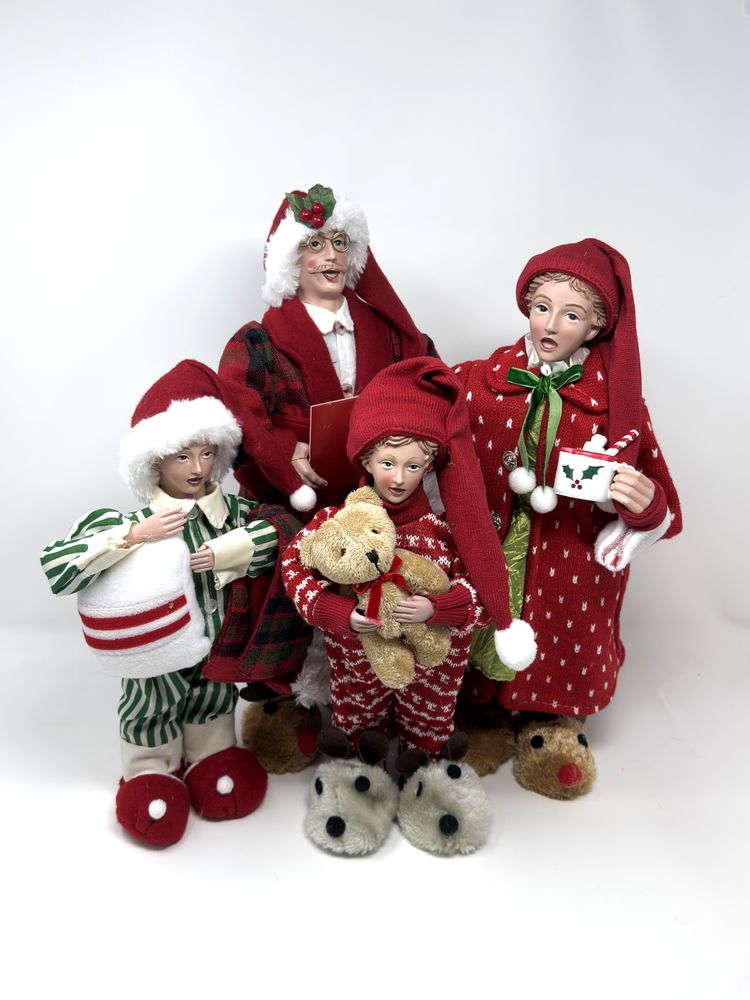 Vintage-Inspired Caroler Family Figurine Set – Regency International Just Chillin' Holiday Decor
