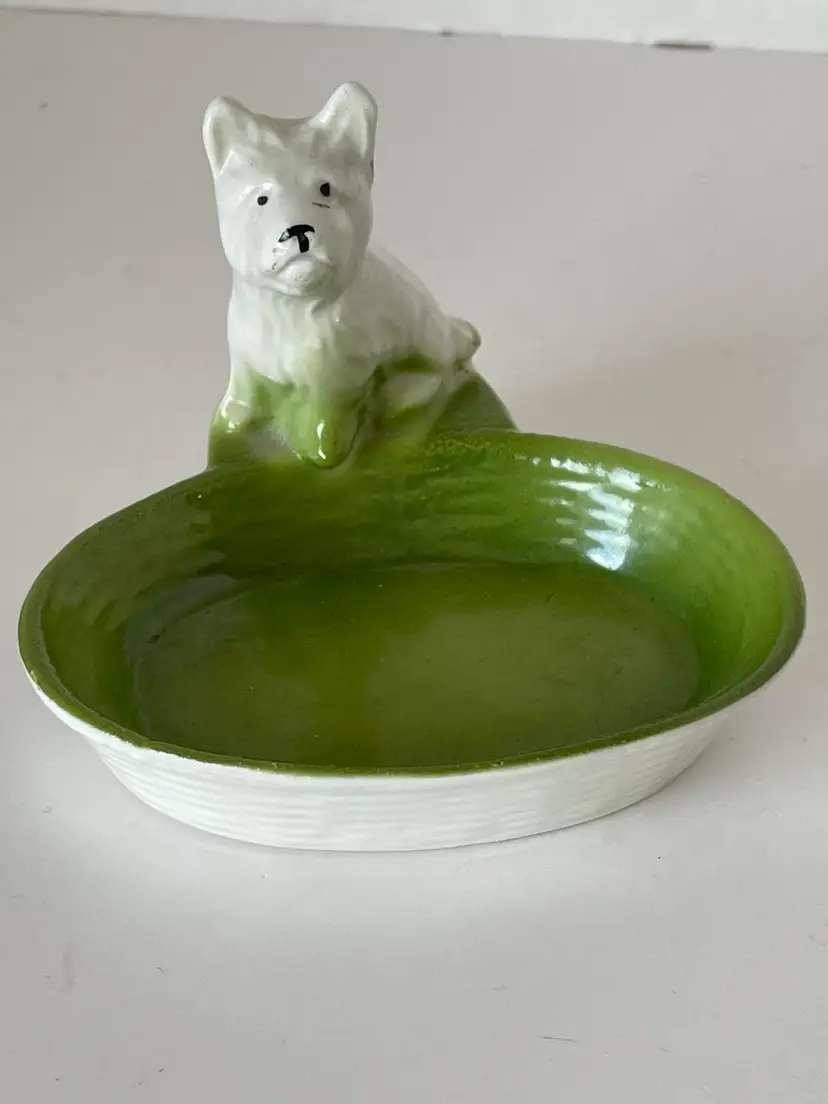 Trinket Dish, Terrier, And Sheepdog Set