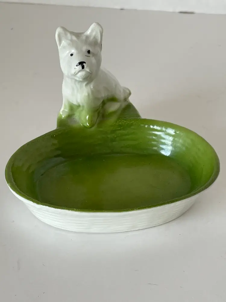 Trinket Dish, Terrier, And Sheepdog Set