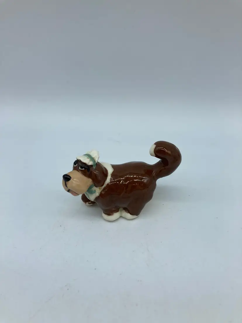 Rare Vintage Miniature Ceramic Peter Pan Figurine Disney Hagen Renaker Dog Nana