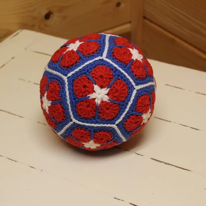 Blooming Flower Americana Ball - made of cotton - Handmade by me