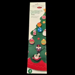Vtg 2004 Hallmark Keepsake Kids Countdown To Christmas Advent Calendar Felt Tree