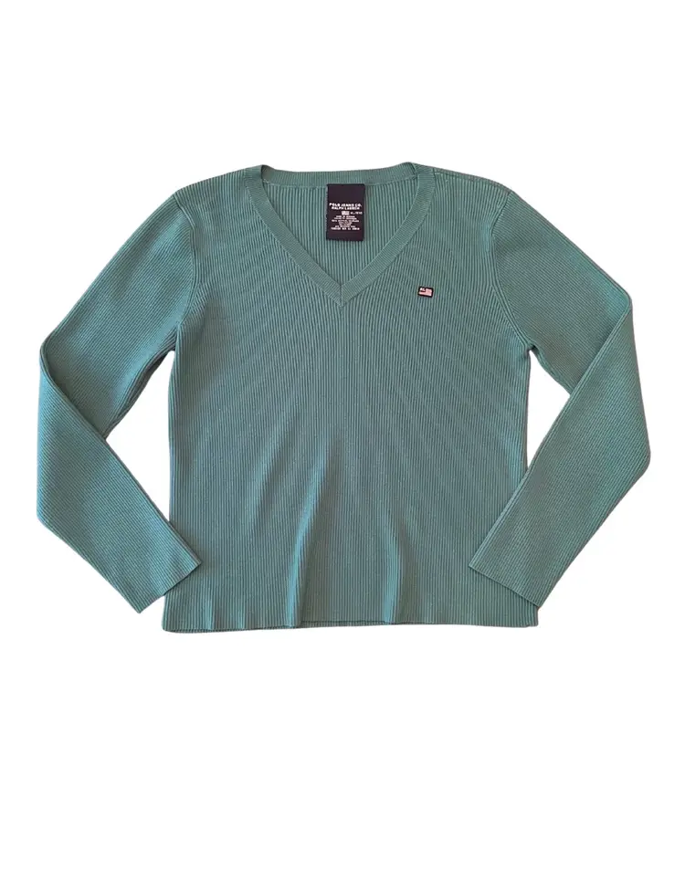 Polo Ralph Lauren Vintage Women’s Rib V-Neck Sweater Size XL