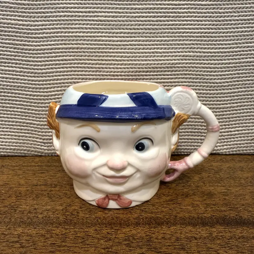 Ceramic Tweedledee Tweedledum Mug: Vintage Shafford Nursery Rhyme Collectible (0084-25)