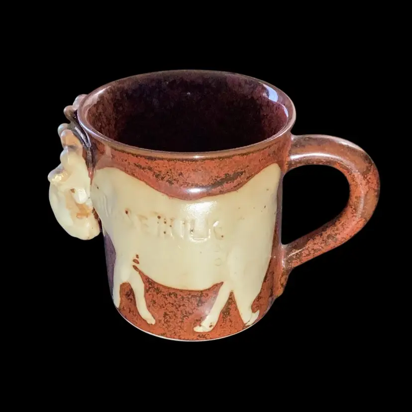 Moose Milk Stoneware Moose Brown Coffee Mug Made In Japan