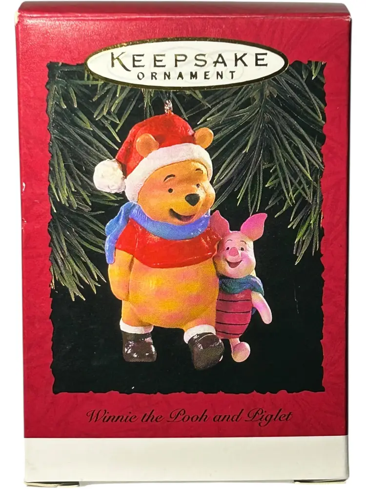 Hallmark Keepsake Christmas Ornament Winnie the Pooh and Piglet Disney 1996