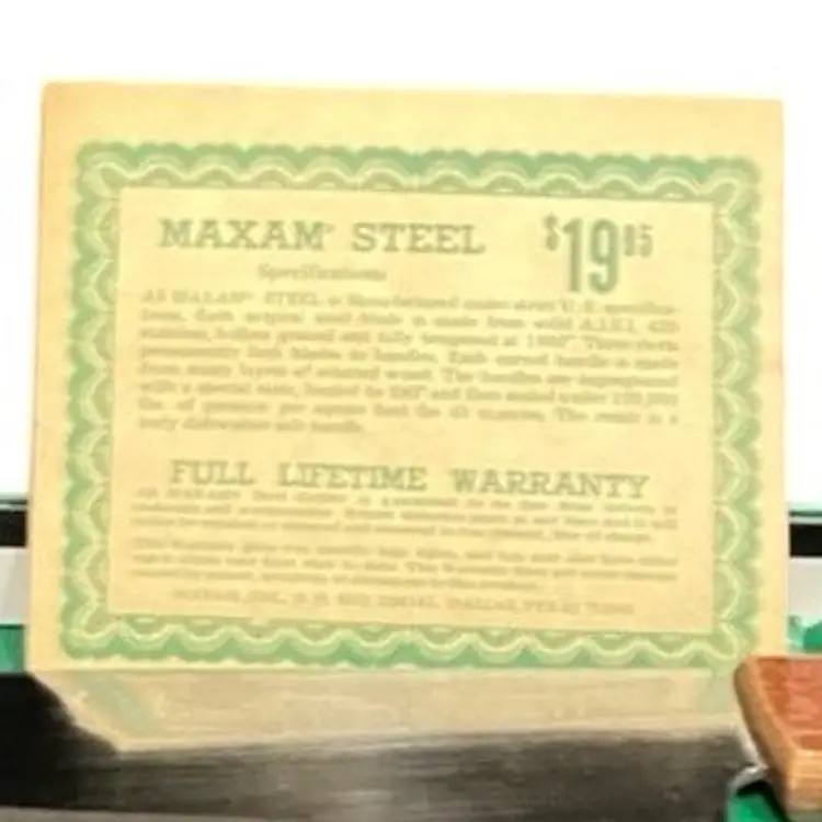 VINTAGE KNIFE SET 
By Maxim
13” Carving Knife & 14" Chef Knife 


Christmas Holiday Hosting 
Party Celebration Winter Gift
Thanksgiving Harvest Autumn Halloween Party Celebration Gift 
Mothers Day Anniversary Birthday