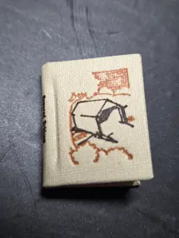 Vintage Miniature Book "Covered Bridges Of Oregon" Signed Suzanne Fisher Welt