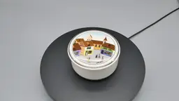 Villeroy Boch Village Square Lidded Trinket Box Dish Laplau 4 Design Naif Porcelain 4"