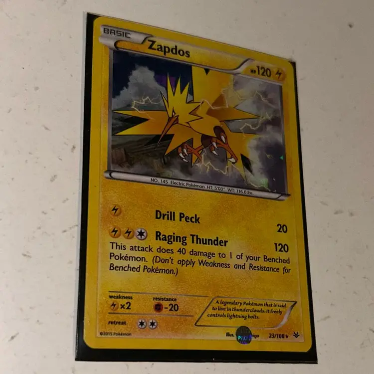 Pokemon Card, Zapdos, 23/108