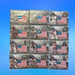 2018 Topps Series Two Independence Day Patch USA FLAG Pick Your Card