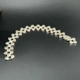 Rescue The Bracelet! 29.3 Grams Almost 1 Ounce! Clear And Peach CZ’S