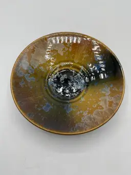 Bill Campbell Crystalline Glaze Decorative Bowl