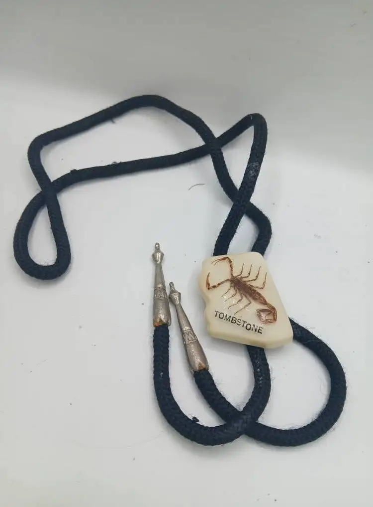 🦂 Scorpion Tombstone Bolo Tie 🦂