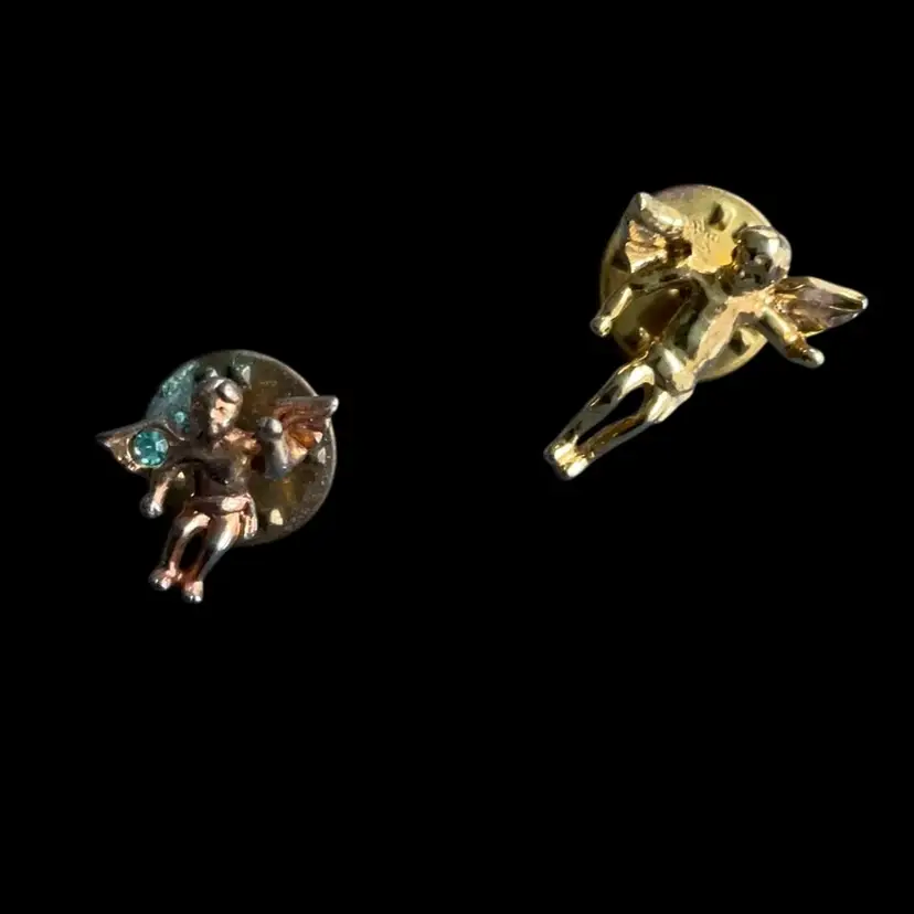 Costume Lot Of (2) Angel Pins .75”
