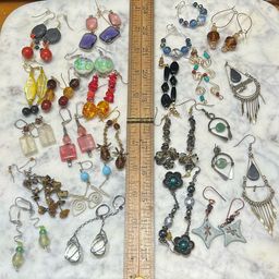 #02 - Earrings Galore! Buyer’s Choice Pick ONE - Natural Stone/Glass Dangle Earrings