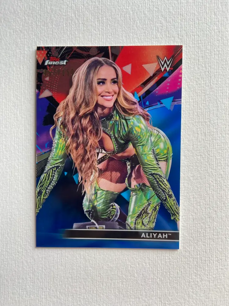 2021 Topps Finest Aliyah Blue Refractor /150