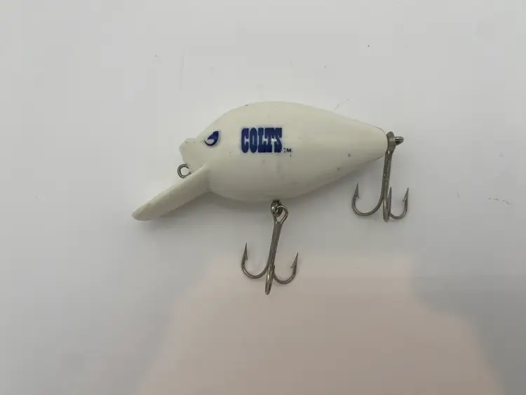 Fred Arbogast Vintage NFL Indianapolis Colts White & Blue Fishing Lure