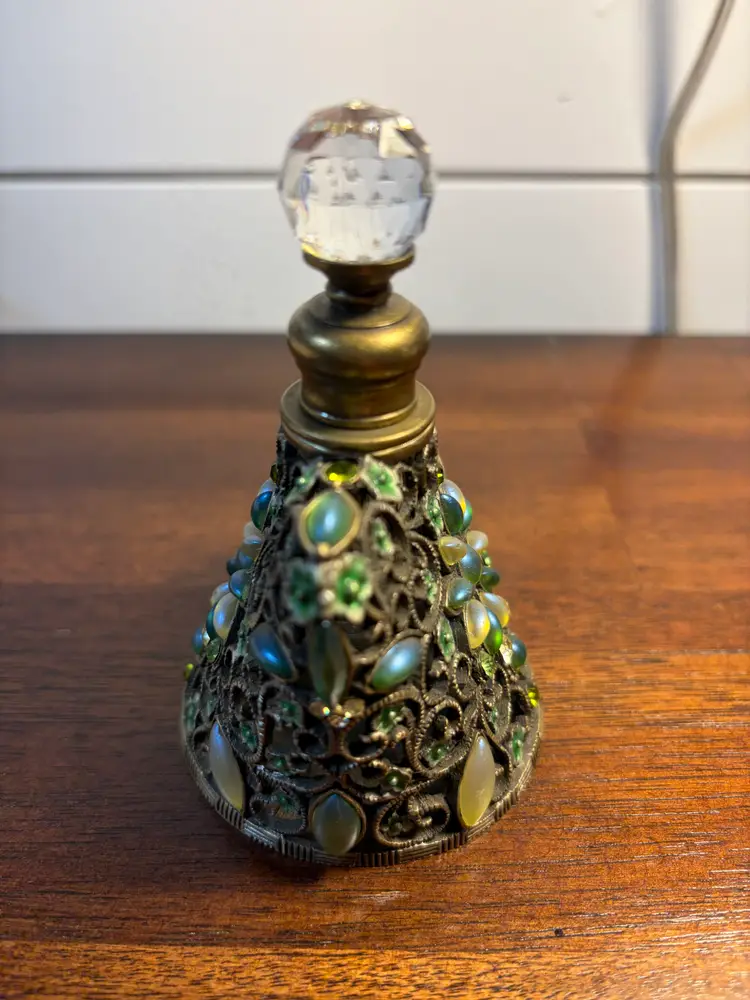Vintage Jeweled Perfume Bottle