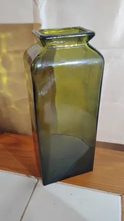 Recycled Glass vase Vidrios San Miguel Italy. 16"