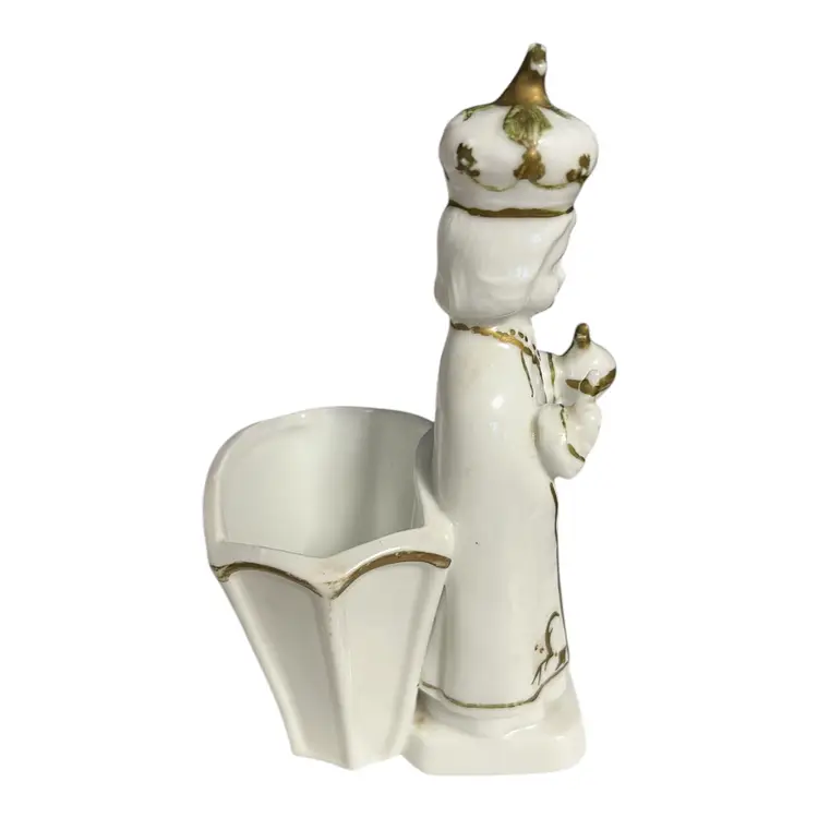 Religious Classics Ceramic Figurine Planter 1983 – Gold Trim