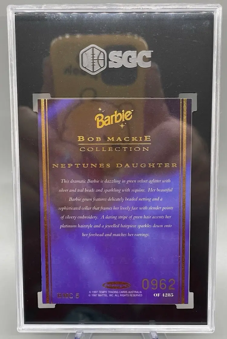 1997 Tempo Barbie Bob Mackie Collection #BMC5 Card SGC 962/4285 NM MT+ SP (CARD)
