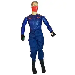 Vintage 1996 GI Joe 12” Action Figure Red-Masked Cobra Commander No Weapons/belt
