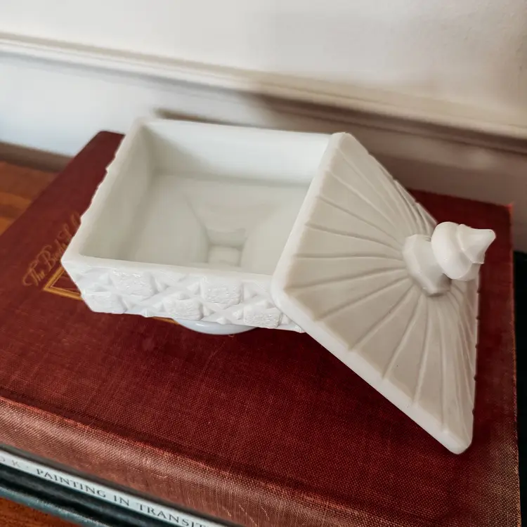 Westmoreland Milk Glass Candy Dish
