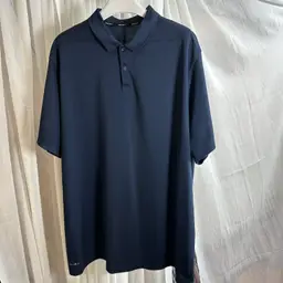 Nike Dri-Fit Polo Shirt 3XL Blue Short Sleeve Golf Activewear Mens Athletic Top.