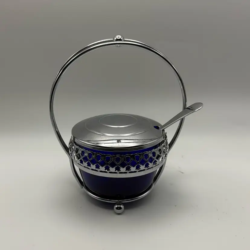 MCM Queen Anne Cobalt Blue Condiment Dish