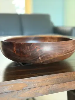 Black Walnut Crotch Bowl - #2567