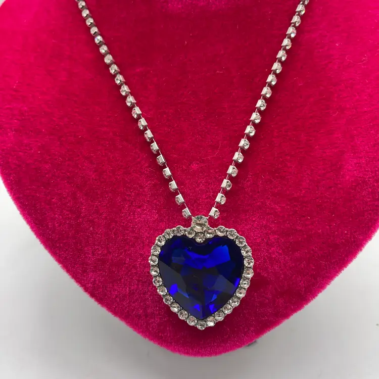 Titanic Jewel Heart of the Ocean Style Necklace