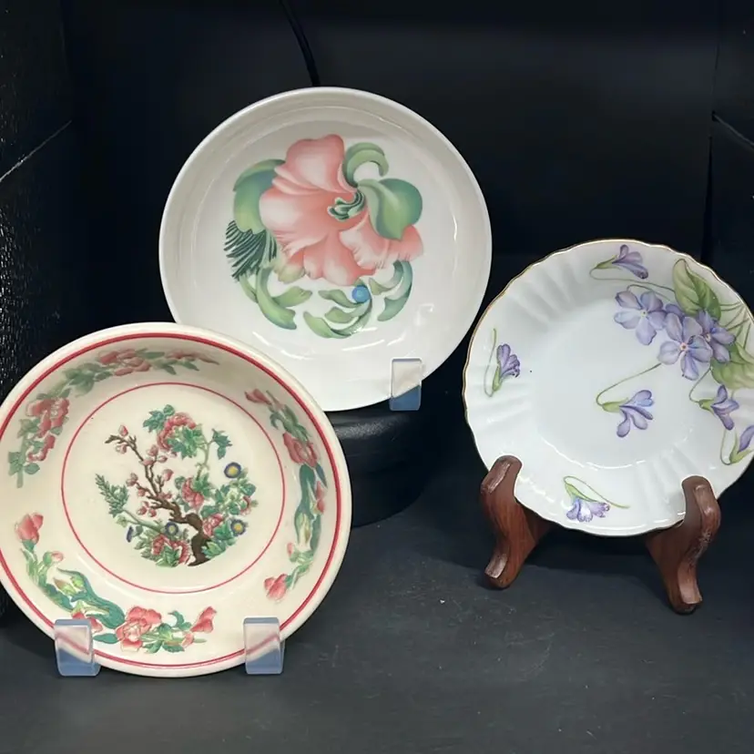 Three Mini Bowls… One $$. Various Makers. Cottage Core Decor.