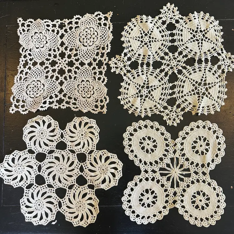 Mixed Lot of Vintage Hand Crocheted Doilies #55