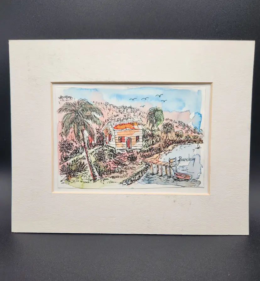 Watercolor Signed J Barclay