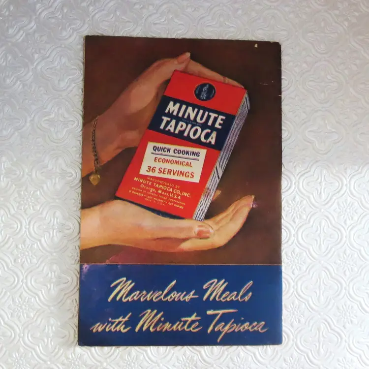 Vintage Cookbook 1938 Marvelous Meals With Minute Tapioca