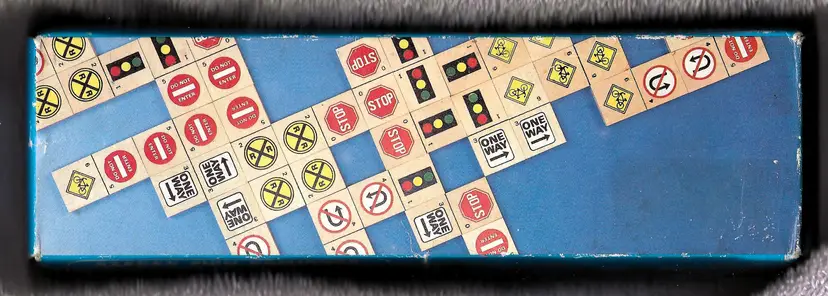 Vintage House of Lloyd Safety Sign Dominoes Game New