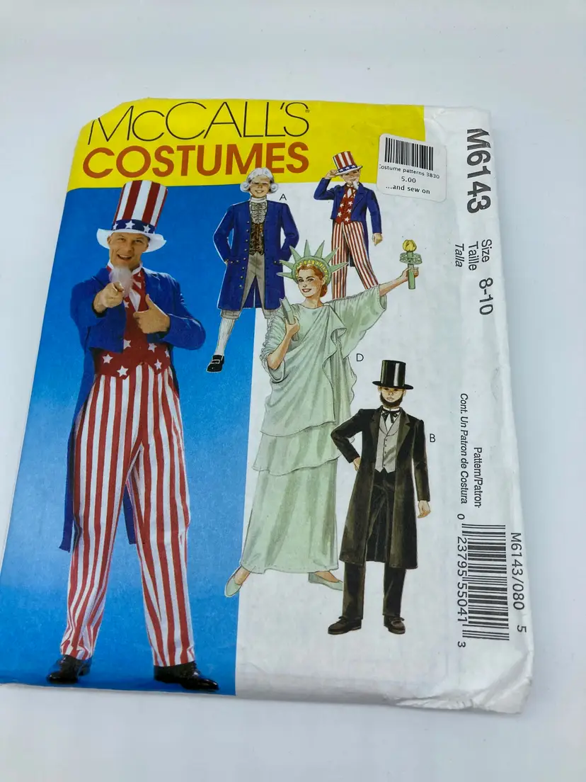 McCall's Uncle Sam Costume Pattern