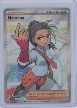 Pokémon Scarlet & Violet Paldean Fates Nemona Secret FA 229/091