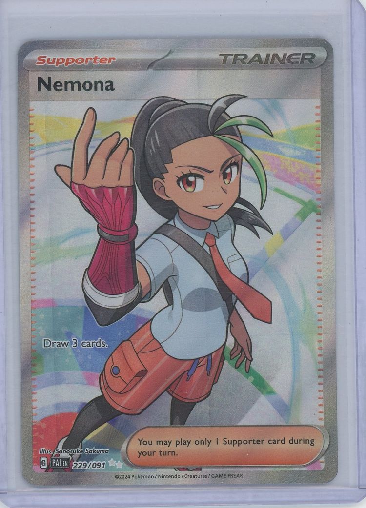 Pokémon Scarlet & Violet Paldean Fates Nemona Secret FA 229/091