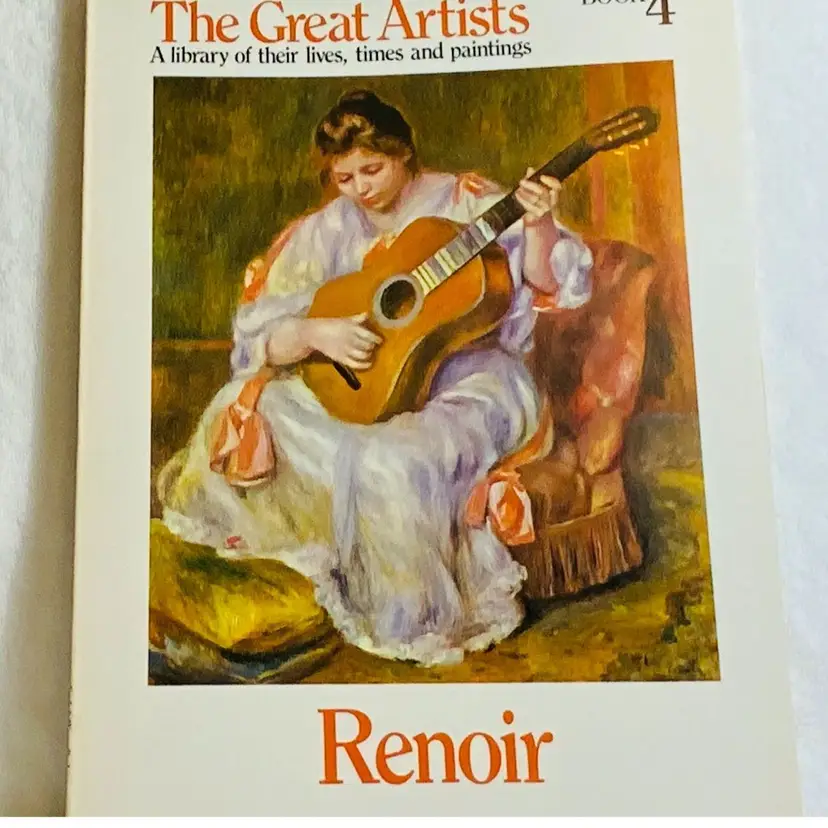 Vintage The Great Artists, A Library of Their lives, Times and Paintings Book Series Full Page Prints Soft Paperback Cover 1978 Edition : Book 4 Renoir