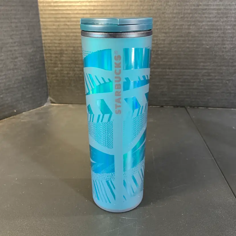 Starbucks 16oz Holiday Teal Green Soft Touch Vacuum Insulated Tumbler